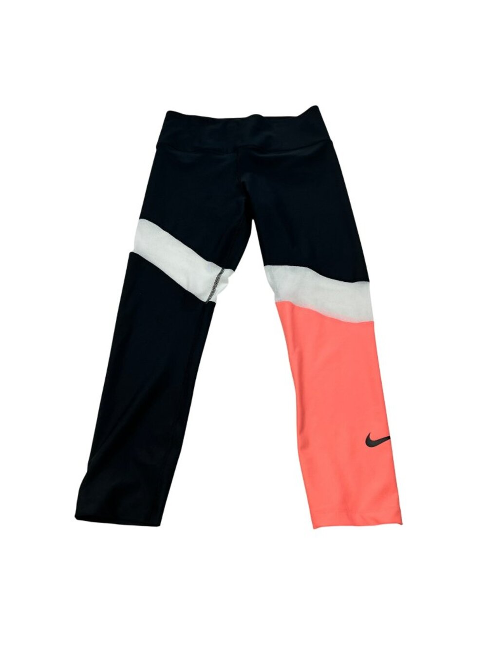 Nike Dri-Fit Womens Cropped Leggings Black/Multi Size Small